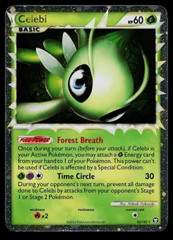 Pokemon Card - Celebi HGSS Triumphant 92/102 Holo Prime Rare - Image 1