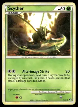 Scyther 36/90 Uncommon HGSS Undaunted Pokemon MP - Image 1