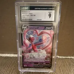 The Pokemon Company Enamorus V 082/196 Lost Origin EN Holo CGC 9 2022 - Image 1