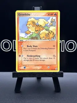 2006 Pokemon EX Legend Maker Growlithe #55/92 Regular MP - Image 2