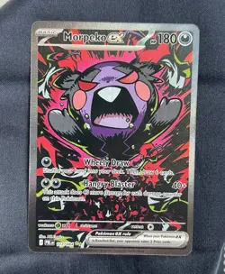 Pokemon Morpeko ex 117/084 SIR ME05 Pitch Black English NM - Image 1