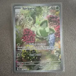 Sprigatito 196/193 Illustration Rare Full Art Holo Paldea Evolved English 2023 - Image 1