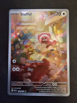 Pokemon TCG Stufful Me01: Mega Evolution 154/132 IR Holo EN 70HP - Image 1