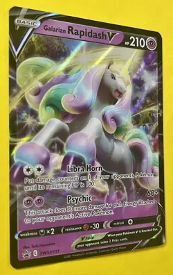 Galarian Rapidash V 2021 Pokemon Sword & Shield PROMO HOLO SWSH111 - Image 2
