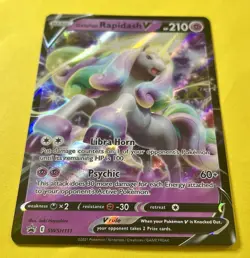 Galarian Rapidash V 2021 Pokemon Sword & Shield PROMO HOLO SWSH111 - Image 3