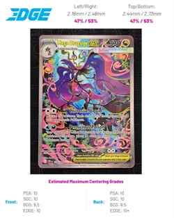 CENTERED Pokemon Mega Dragalge ex 118 - SIR Chaos Rising - NM + READY TO GRADE!! - Image 3
