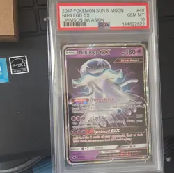 The Pokemon Company Nihilego GX Holo Ultra Rare 49/111 EN 2017 PSA 10 - Image 1