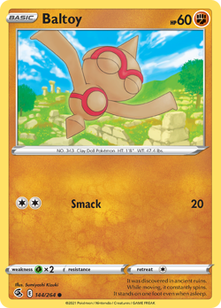 Baltoy 144/264 Common Fusion Strike Pokemon NM - Image 1