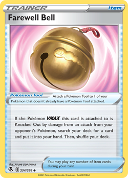 Farewell Bell 234/264 Uncommon Fusion Strike Pokemon NM - Image 1
