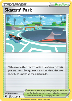 Skaters' Park 242/264 Uncommon Fusion Strike Pokemon NM - Image 1