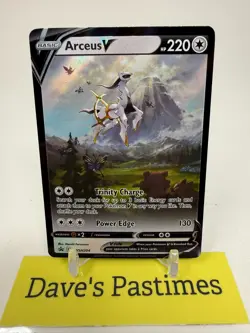 Arceus V Black Star Promo SWSH204: Pokemon Sword & Shield - NM / Box Fresh P1 - Image 1