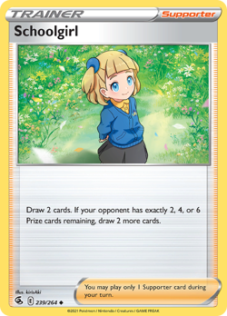 Schoolgirl 239/264 Uncommon Fusion Strike Pokemon NM - Image 1