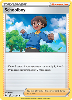 Schoolboy 238/264 Uncommon Fusion Strike Pokemon NM - Image 1
