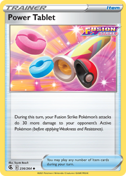 Power Tablet 236/264 Uncommon Fusion Strike Pokemon NM - Image 1