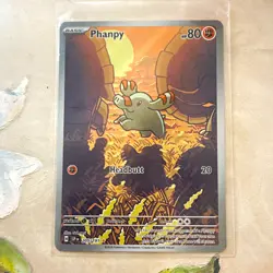 Pokemon TCG Phanpy 205/191 Illustration Rare Holo - SV08 Surging Sparks EN - Image 1