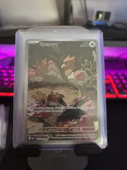 Pokemon TCG Spearow Illustration Rare Holo 151/132 ME01 Mega Evolution 60 HP EN - Image 1