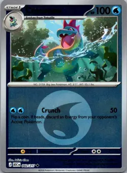 Croconaw (Energy Symbol Pattern) 042/217 Ascended Heroes Pokemon Reverse Holo NM - Image 1