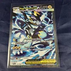 Pokemon Mega Zeraora ex 114/084 SIR ME05 Pitch Black English NM - Image 1