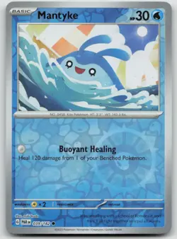 Mantyke 039/182 Common Paradox Rift Pokemon Reverse Holo NM - Image 1