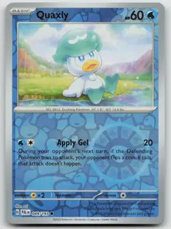 Quaxly 049/193 Common Paldea Evolved Pokemon Reverse Holo NM - Image 1