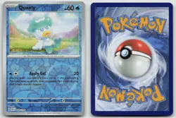 Quaxly 049/193 Common Paldea Evolved Pokemon Reverse Holo NM - Image 3