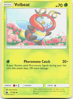 Volbeat 17/168 Uncommon Celestial Storm Pokemon LP - Image 1