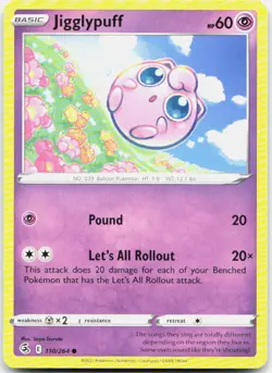 Jigglypuff 110/264 Common Fusion Strike Pokemon LP - Image 1