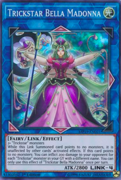 1X NM Trickstar Bella Madonna - MP19-EN021 - Super Rare 1st Edition yugioh - Image 1
