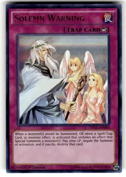 Solemn Warning DUSA-EN085 Duelist Saga 1st Edition Ultra Rare NM - Image 1