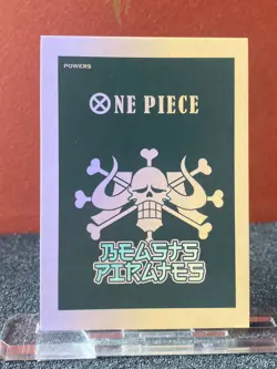 One Piece Anime Collectable Trading Card TGR Kid Luffy Black White Straw Hat - Image 2