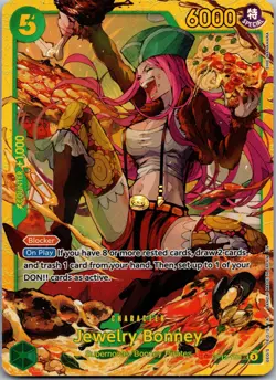 Jewelry Bonney (118) OP12-118 Secret Rare Legacy of the Master One Piece Foil NM - Image 1