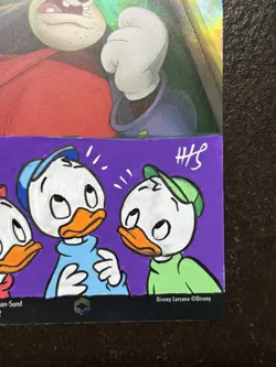 Disney Lorcana Pete Enchanted Signed Auto Sketch Card - Hedvig Haggman Sund - Image 3