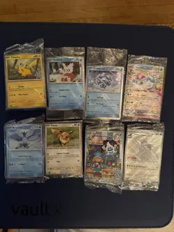 2025 Pokemon TCG Holiday Advent Calendar All Eight Stamped Promo Cards *Sealed* - Image 1