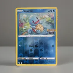 Pokemon TCG Pokemon GO 6 Card Holo Lot Squirtle Bulbasaur Articuno + More - Image 1