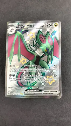 Noivern ex 220/091 - Shiny Ultra Rare Paldean Fates Holo Pokemon Card B - Image 1