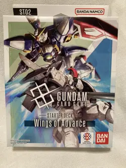 Gundam Card Game Starter Deck ST02 Wings of Advance English New Factory Sealed - Image 1