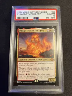 MTG Phlage, Titan of Fire's Fury Modern Horizons 3 0197 Regular Mythic PSA 10 - Image 1