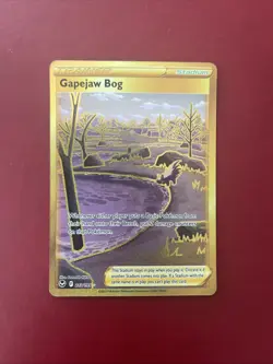 Gapejaw Bog Holo Secret Rare SWSH12: Silver Tempest 213/195 Pokemon Card TCG - Image 1