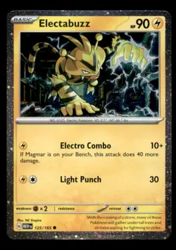 ELECTABUZZ (COSMOS HOLO) 125/165 PROMO MISCELLANEOUS CARDS & PRODUCTS NM/M - Image 1