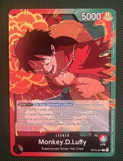 Monkey D. Luffy Leader OP13-001 5000 Power - One Piece Card Game - Image 1