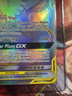 Pokemon Venusaur & Snivy GX Tag Team Rainbow Holo Card 249/236 Cosmic Eclipse - Image 4