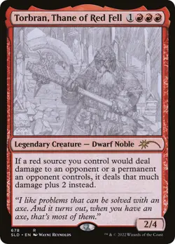 MTG [SLD-678 Foil NM] Torbran, Thane of Red Fell - Image 1