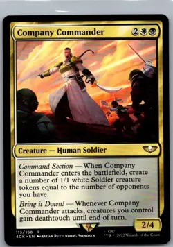 #113 Company Commander Universes Beyond: Warhammer 40,000 Rare - Image 1