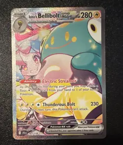 Iono's Bellibolt ex 183/159 Sv09 SIR Holo Full Art EN 280 HP - Image 1