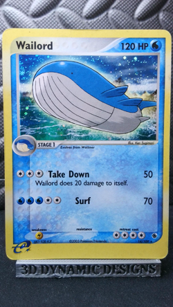 | Pokemon Wailord 14/109 Holo Rare Ruby And Sapphire e-Reader HP 🔥 | - Image 1
