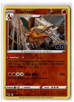 Charizard 010/078 Pokemon GO PGO Reverse Holo NM - Image 1