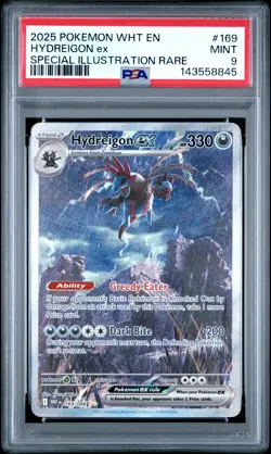 Pokemon Hydreigon ex 169/086 SV: White Flare SIR PSA 9 - Image 1