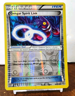 POKEMON GENGAR SPIRIT LINK 95/119 REVERSE HOLO TRAINER XY PHANTOM FORCES MP - Image 1