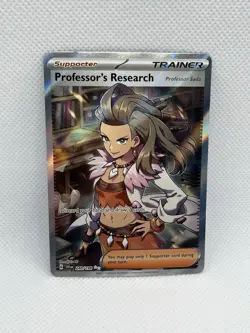 Professor's Research 240/198 Ultra Rare Scarlet & Violet Pokemon TCG Mint NM - Image 1