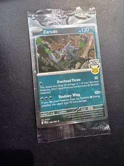 Zarude Pitch black promo gamestop NEW SEALED IN HAND! SHIPS FAST - Image 1
